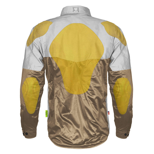Ultra Reflective Shirt - Camel Eclipse with Pads
