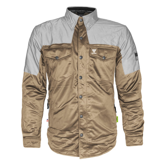 Ultra Reflective Shirt - Camel Eclipse with Pads