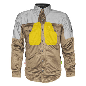 Ultra Reflective Shirt - Camel Eclipse with Pads