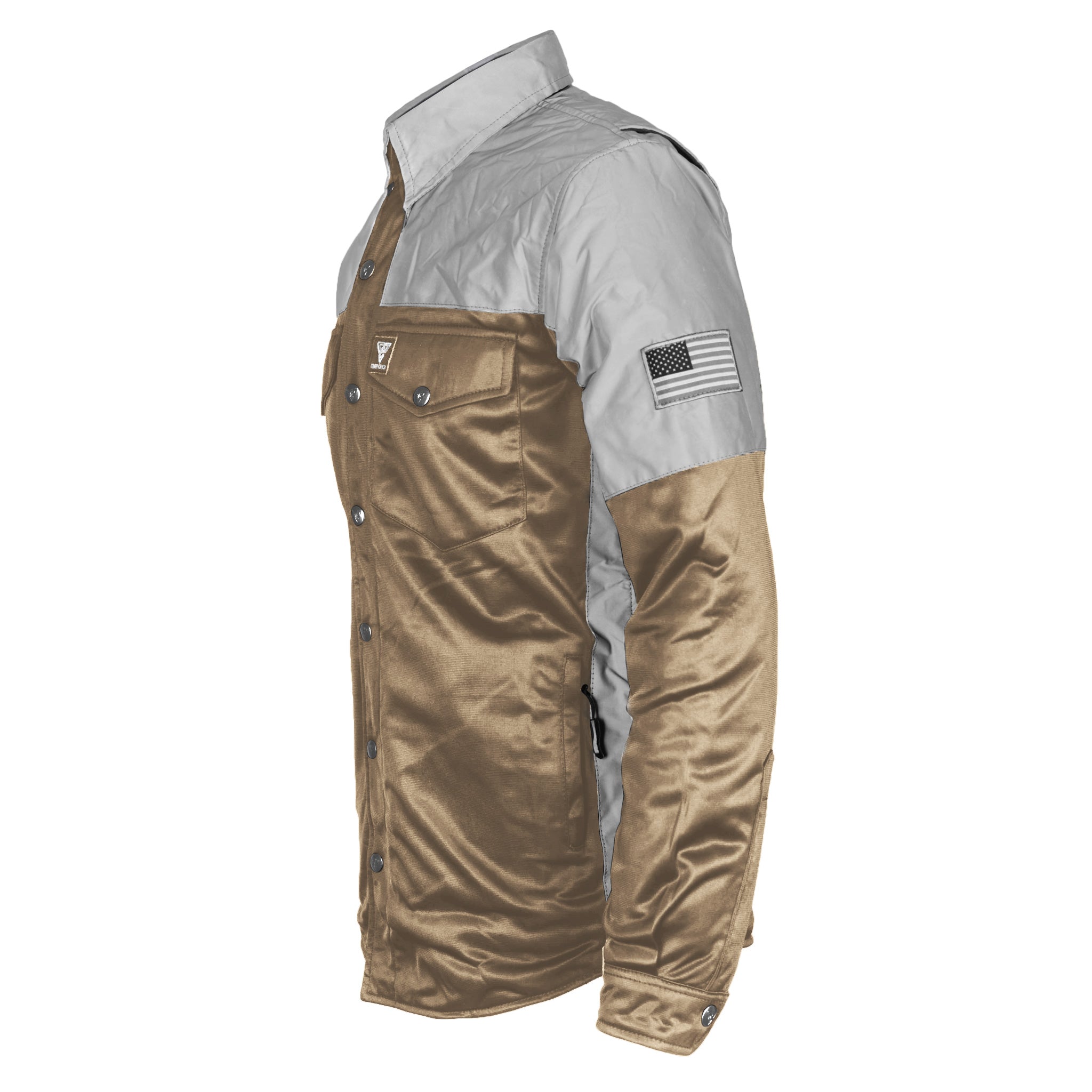 Ultra Reflective Shirt - Camel Eclipse with Pads