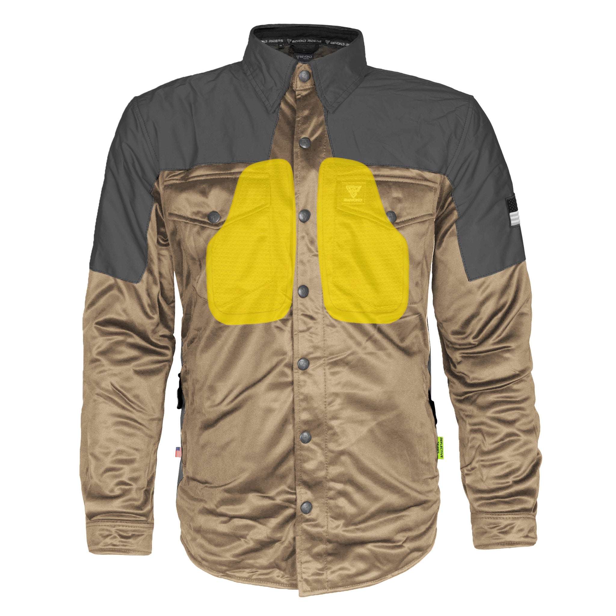 Ultra Reflective Shirt - Camel Nebula with Pads