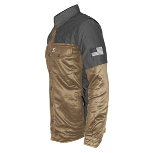 Ultra Reflective Shirt - Khaki Nebula with Pads