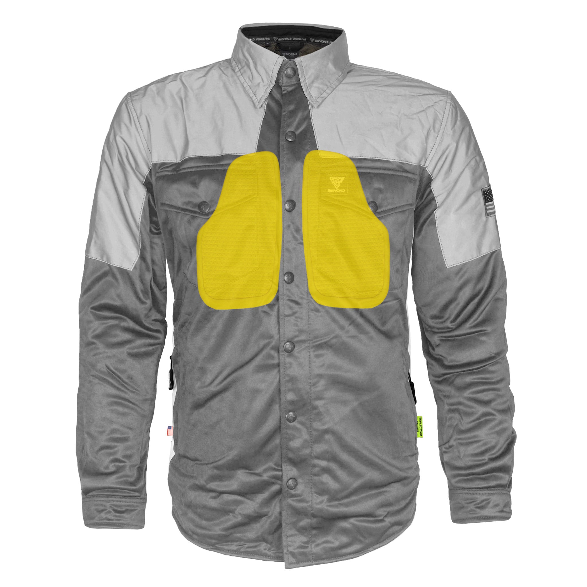 Ultra Reflective Shirt - Dark Grey Eclipse with Pads