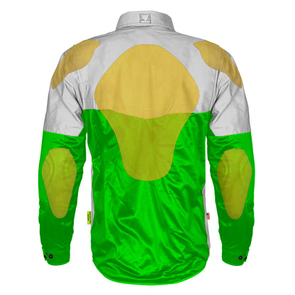Ultra Reflective Shirt - Green Eclipse with Pads