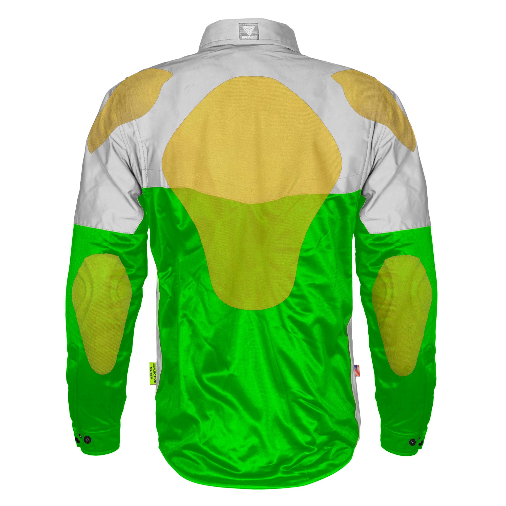 Ultra Reflective Shirt - Green Eclipse with Pads