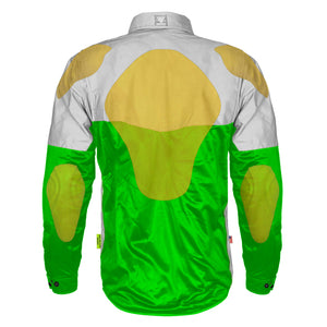 Ultra Reflective Shirt - Green Eclipse with Pads