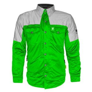 Ultra Reflective Shirt - Green Eclipse with Pads