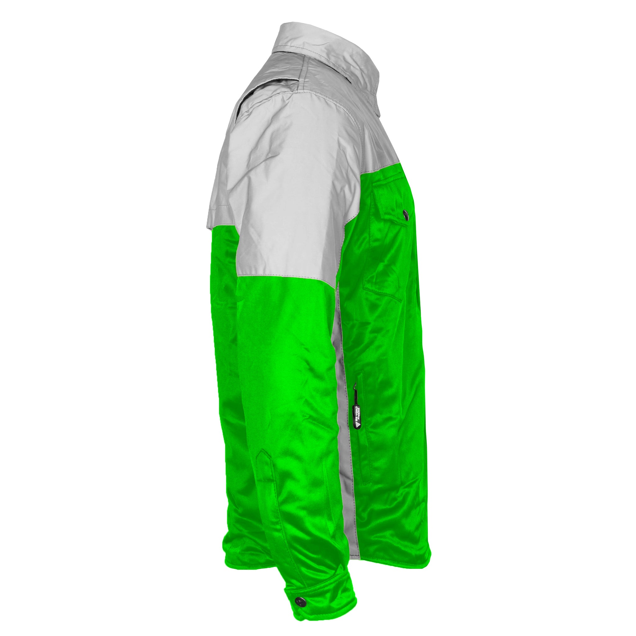 Ultra Reflective Shirt - Green Eclipse with Pads
