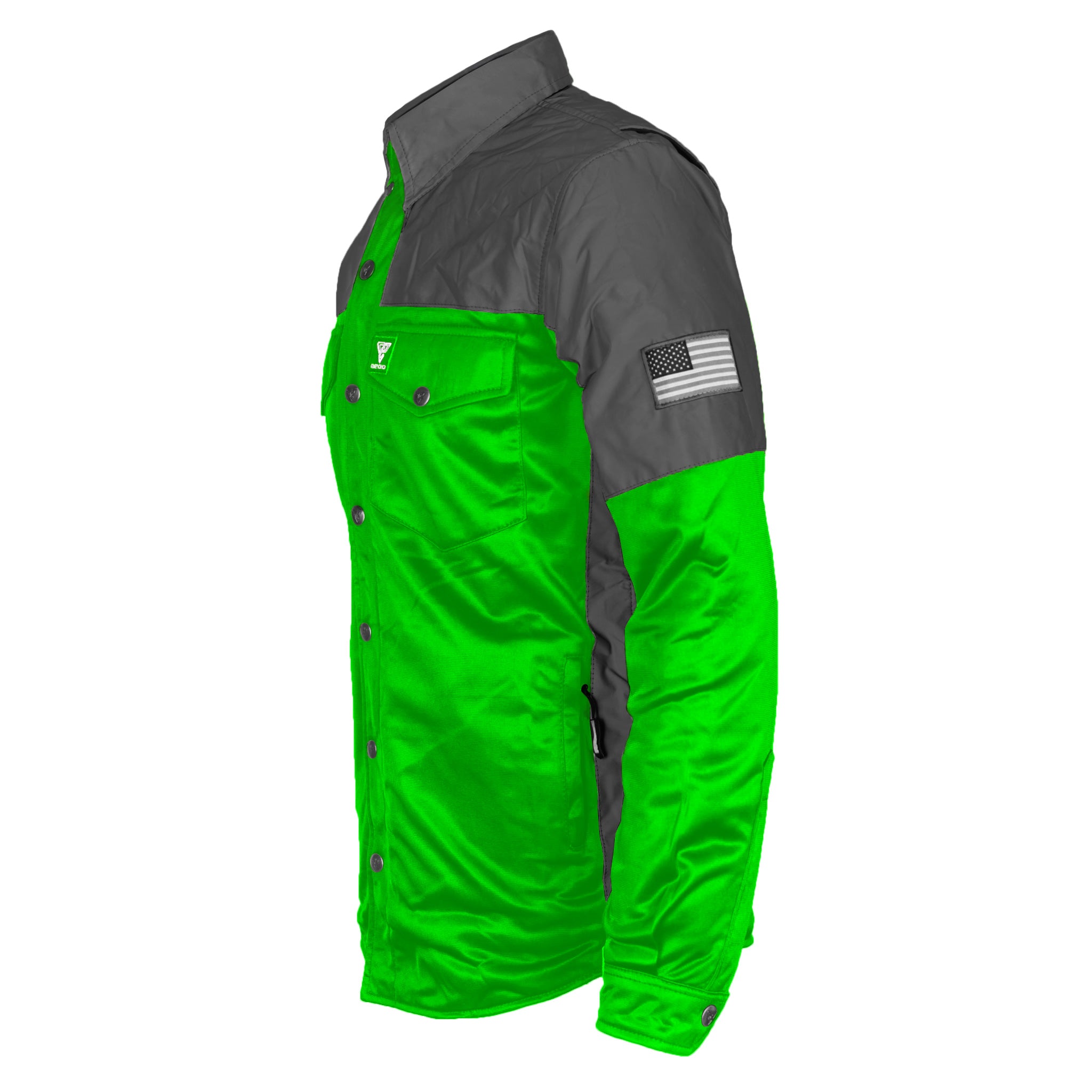 Ultra Reflective Shirt - Green Nebula with Pads