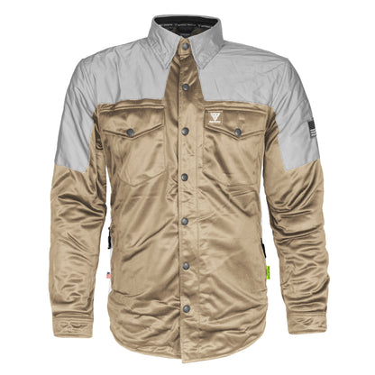 Ultra Reflective Shirt - Khaki Eclipse with Pads
