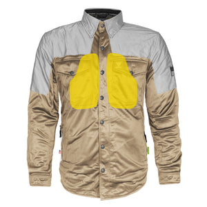 Ultra Reflective Shirt - Khaki Eclipse with Pads