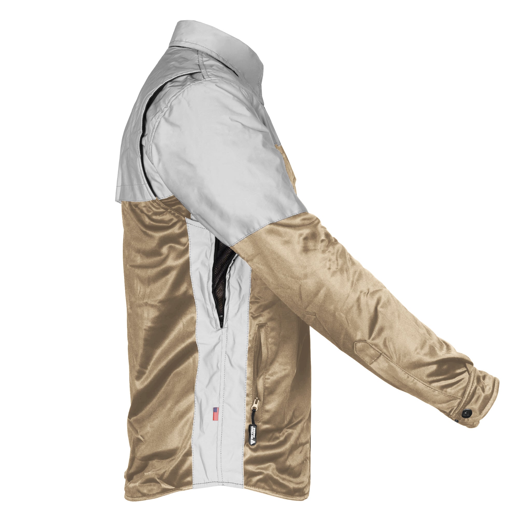 Ultra Reflective Shirt - Khaki Eclipse with Pads