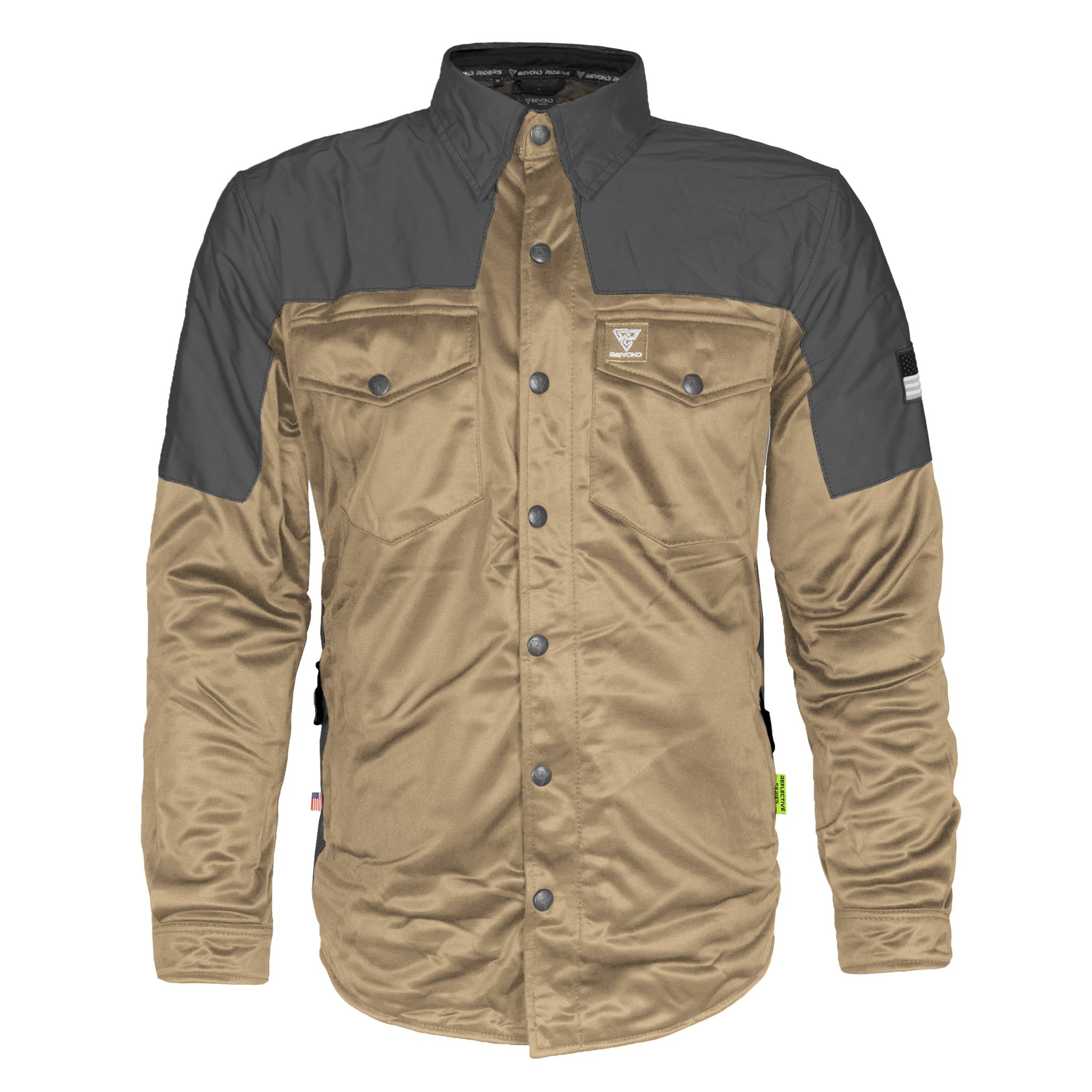 Ultra Reflective Shirt - Khaki Nebula with Pads