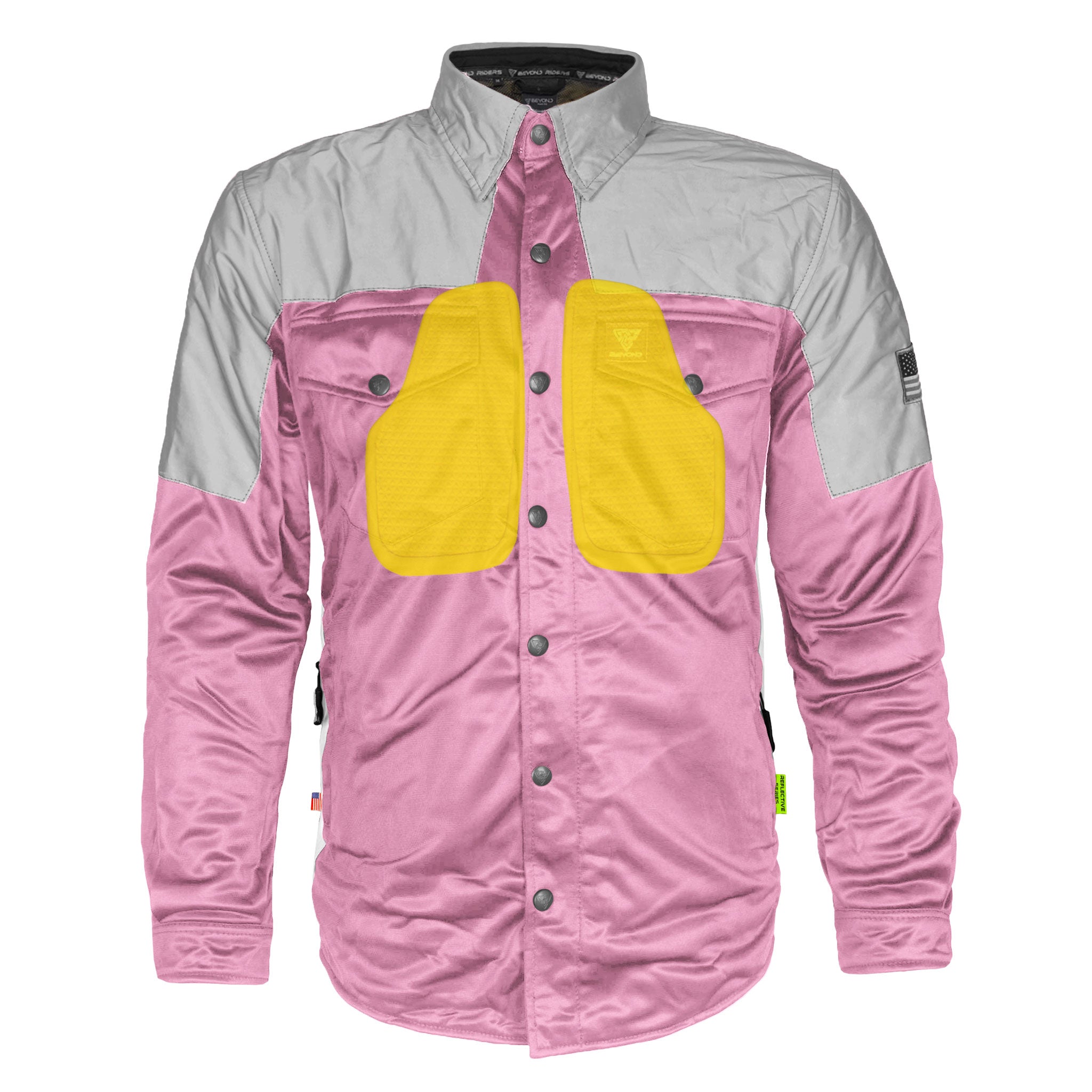 Ultra Reflective Shirt - Light Pink Eclipse with Pads