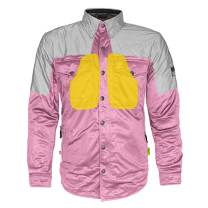 Ultra Reflective Shirt - Light Pink Eclipse with Pads