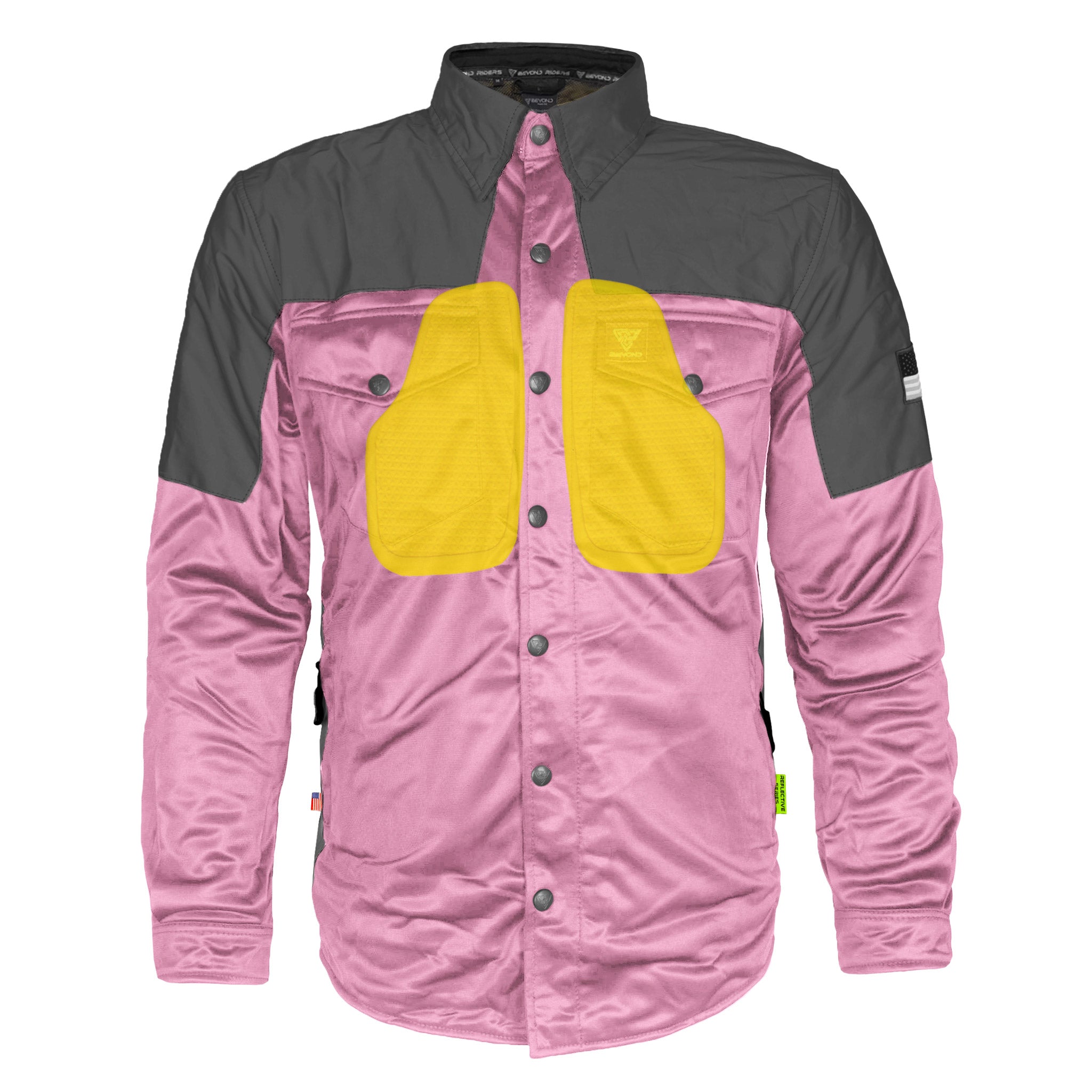 Ultra Reflective Shirt - Light Pink Nebula with Pads