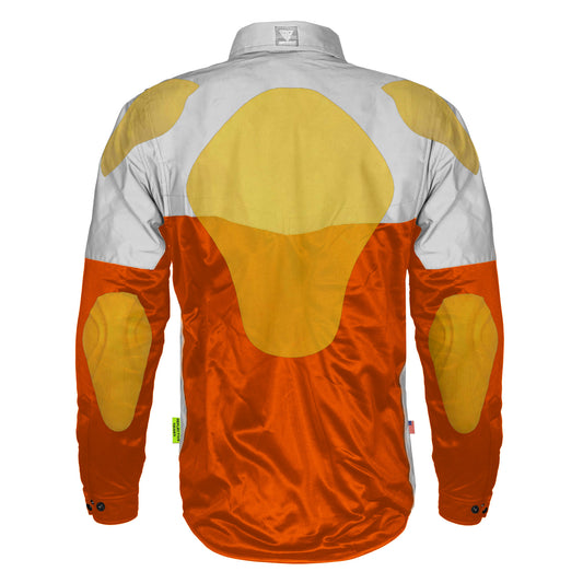 Ultra Reflective Shirt - Orange Eclipse with Pads