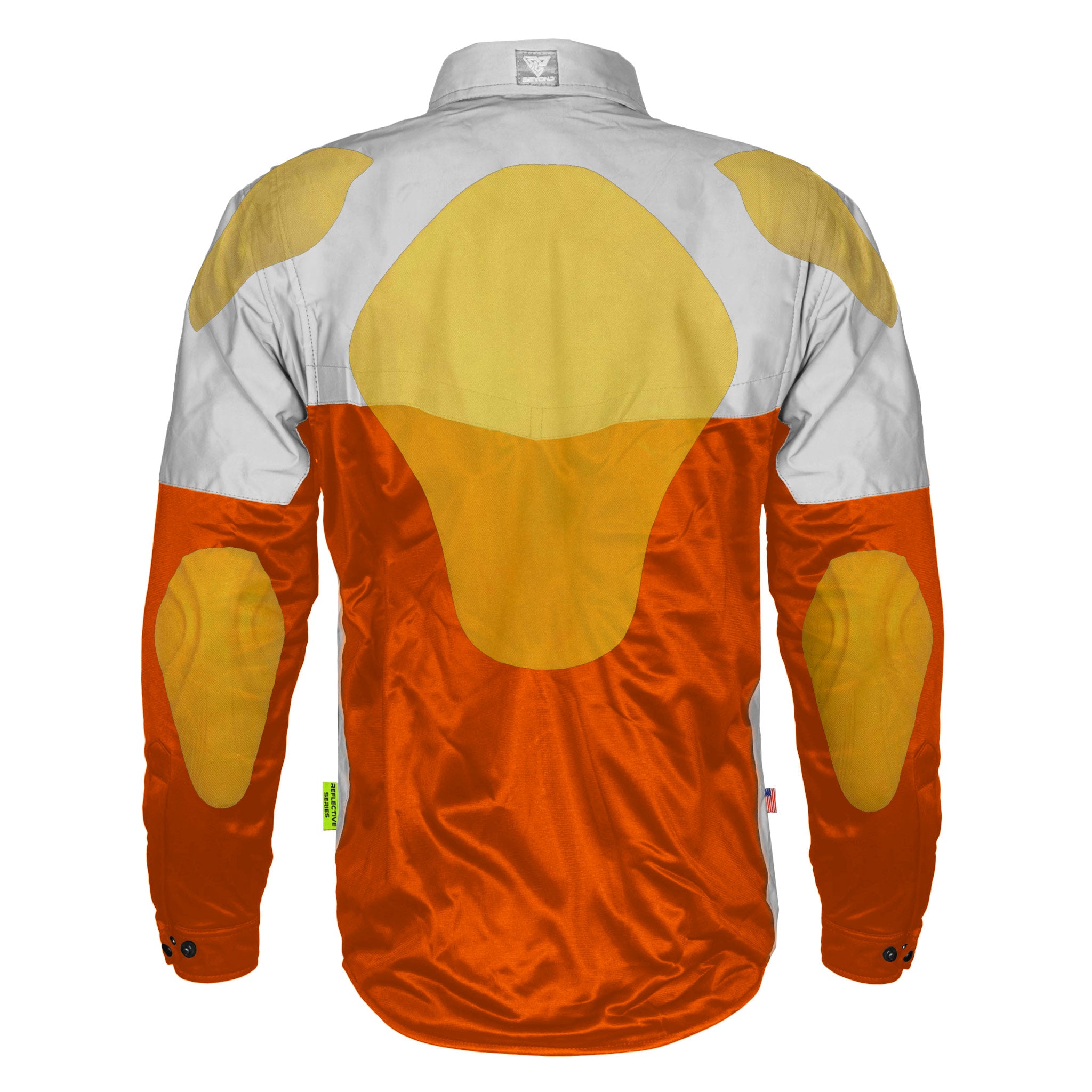 Ultra Reflective Shirt - Orange Eclipse with Pads