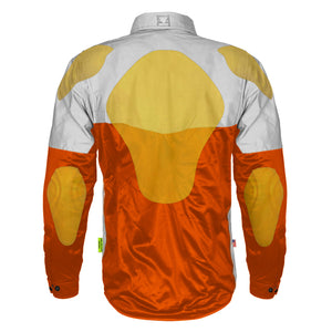 Ultra Reflective Shirt - Orange Eclipse with Pads