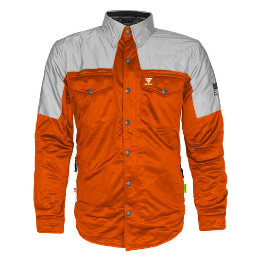 Ultra Reflective Shirt - Orange Eclipse with Pads