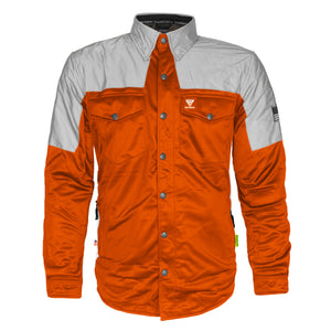 Ultra Reflective Shirt - Orange Eclipse with Pads
