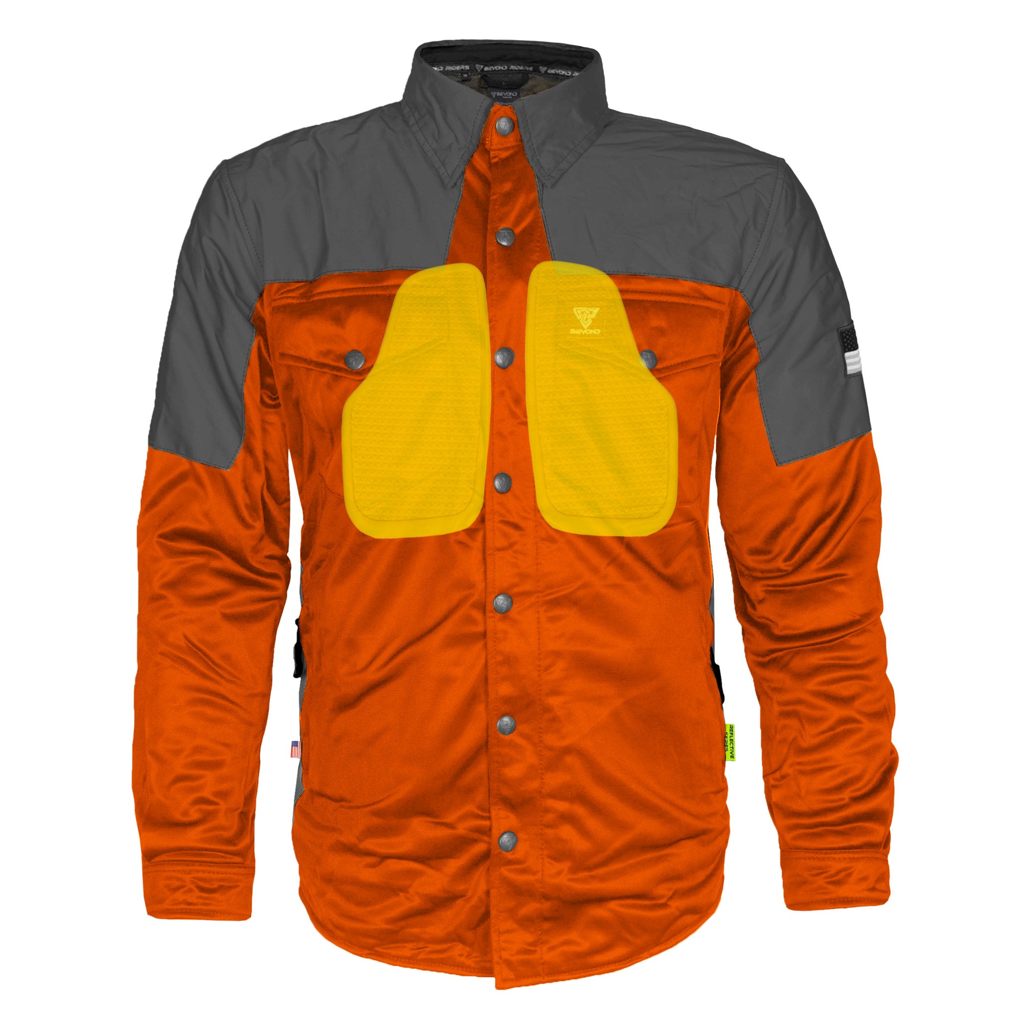 Ultra Reflective Shirt - Orange Nebula with Pads