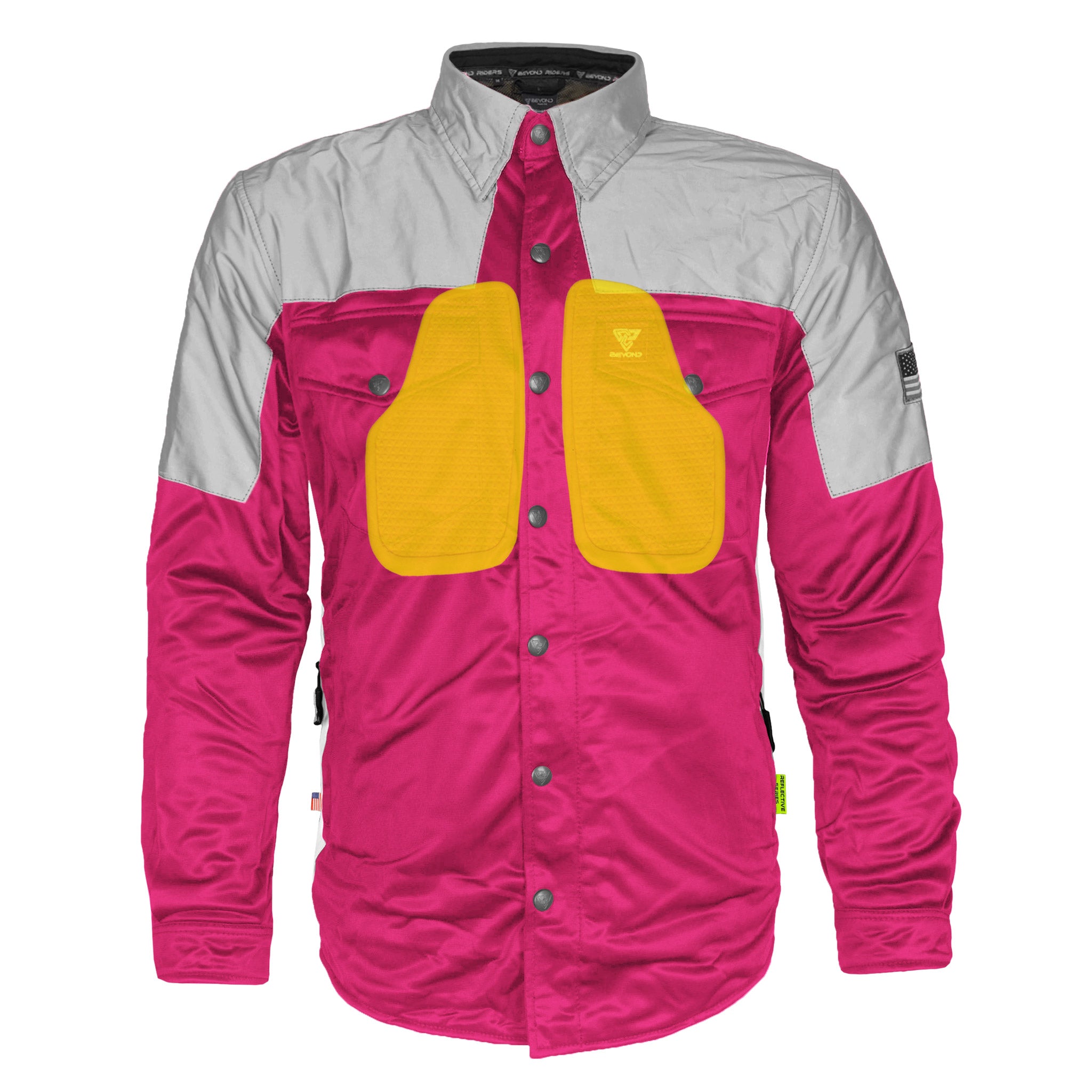 Ultra Reflective Shirt - Pink Eclipse with Pads