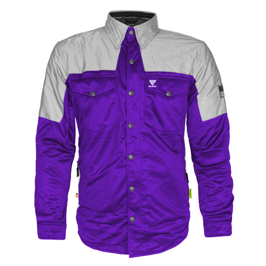 Ultra Reflective Shirt - Purple Eclipse with Pads