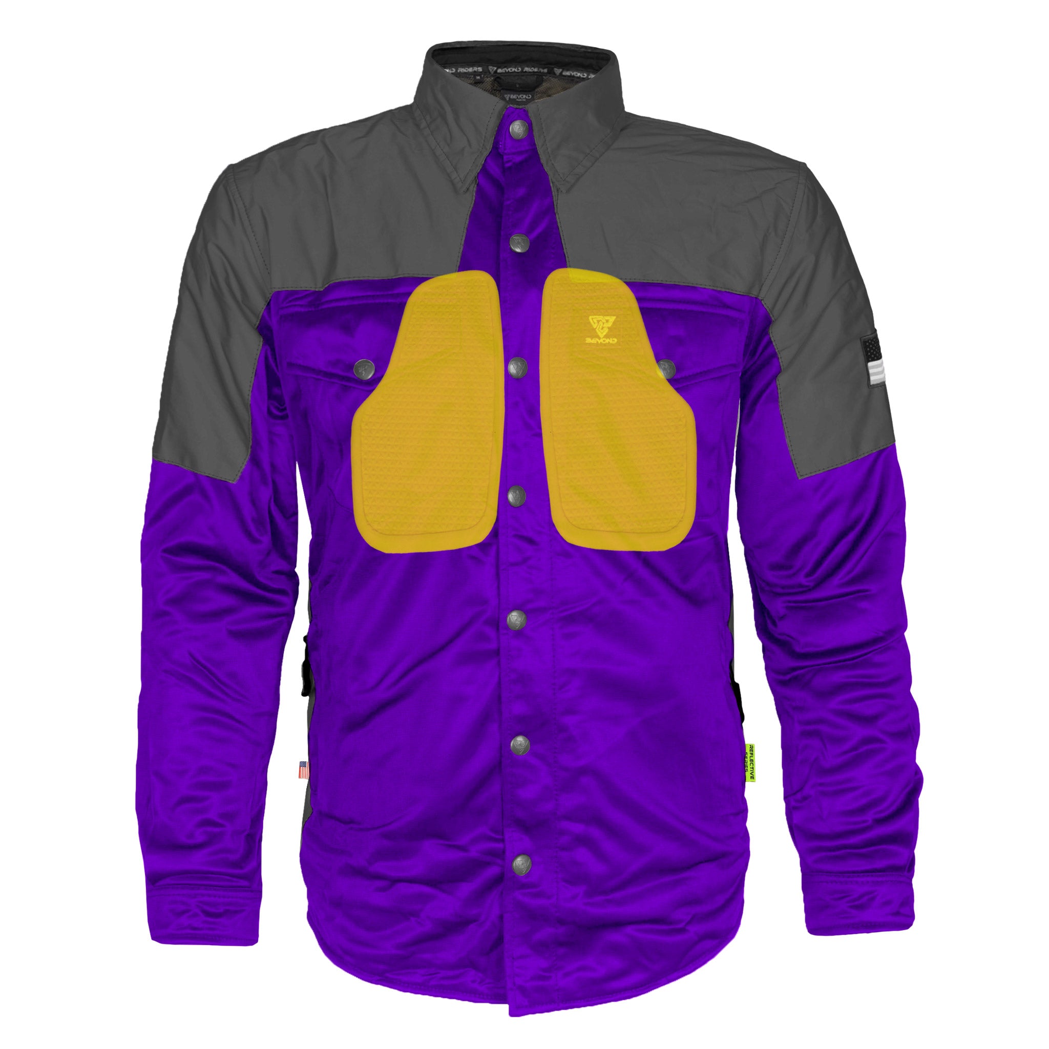 Ultra Reflective Shirt - Purple Nebula with Pads