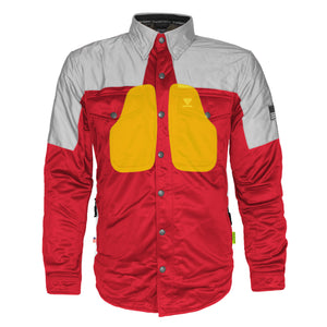 Ultra Reflective Shirt - Red Eclipse with Pads
