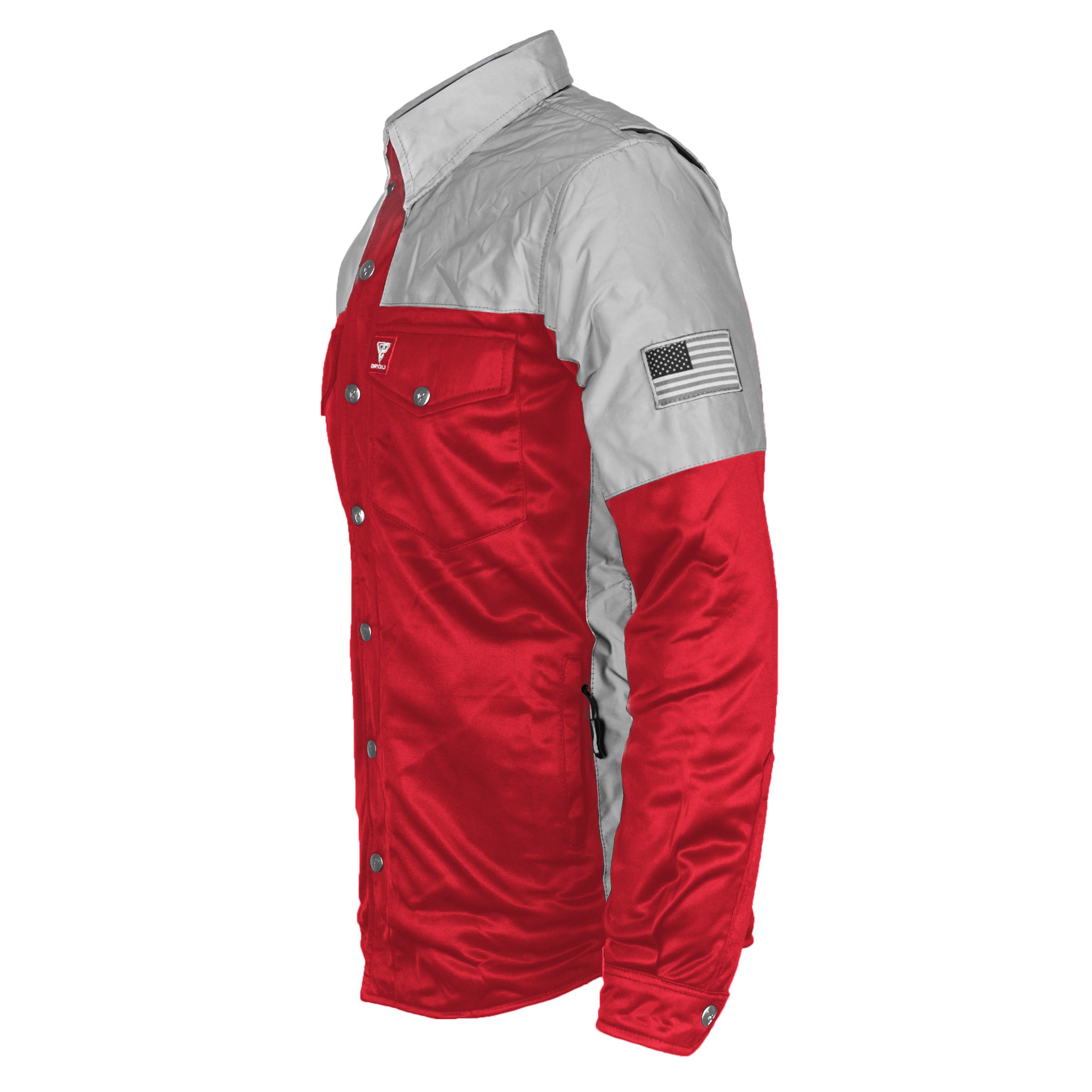 Ultra Reflective Shirt - Red Eclipse with Pads