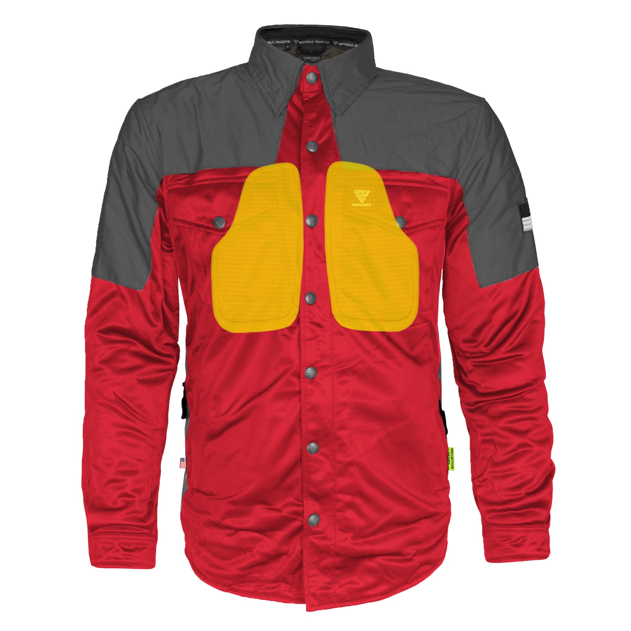Ultra Reflective Shirt - Red Nebula with Pads