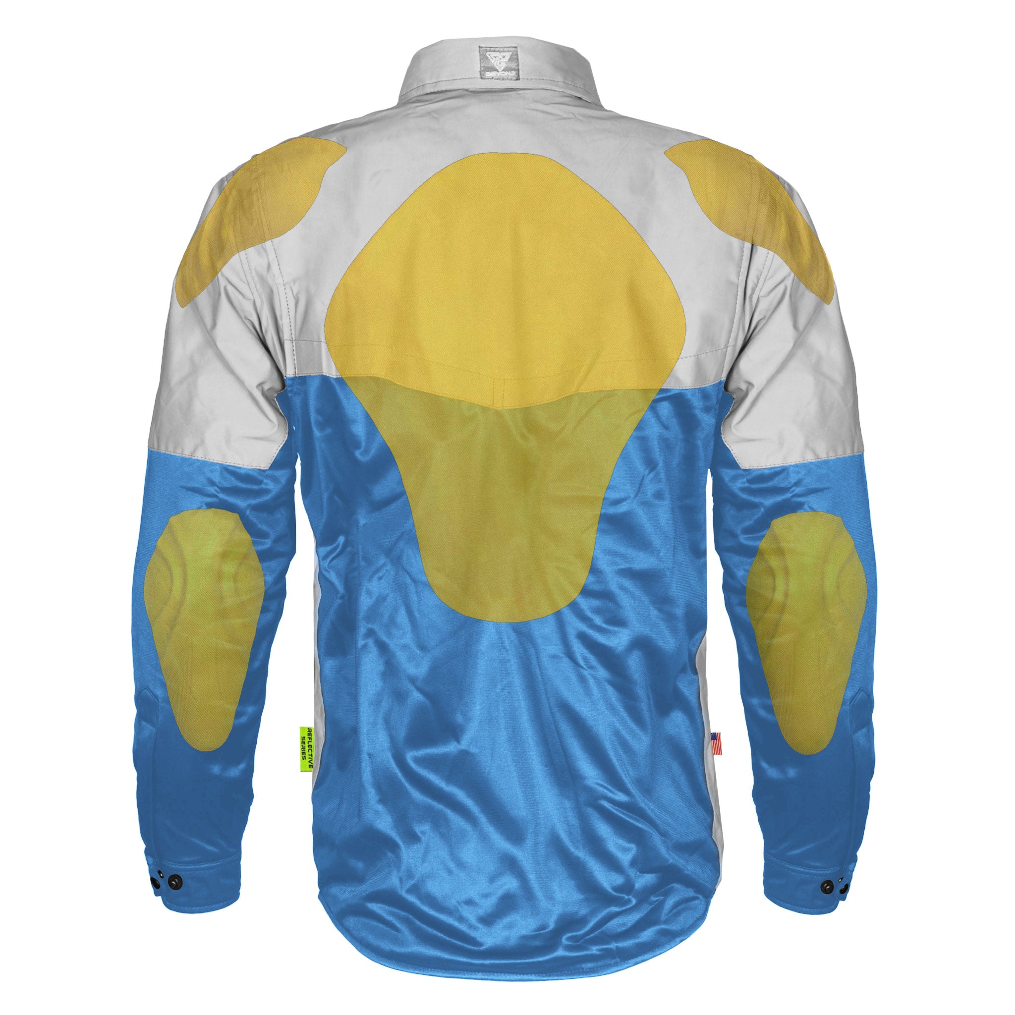 Ultra Reflective Shirt - Sky Blue Eclipse with Pads