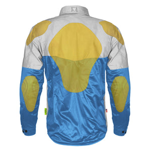 Ultra Reflective Shirt - Sky Blue Eclipse with Pads