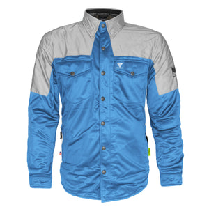 Ultra Reflective Shirt - Sky Blue Eclipse with Pads