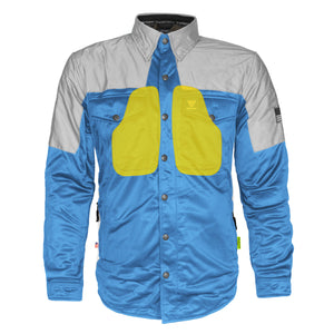 Ultra Reflective Shirt - Sky Blue Eclipse with Pads