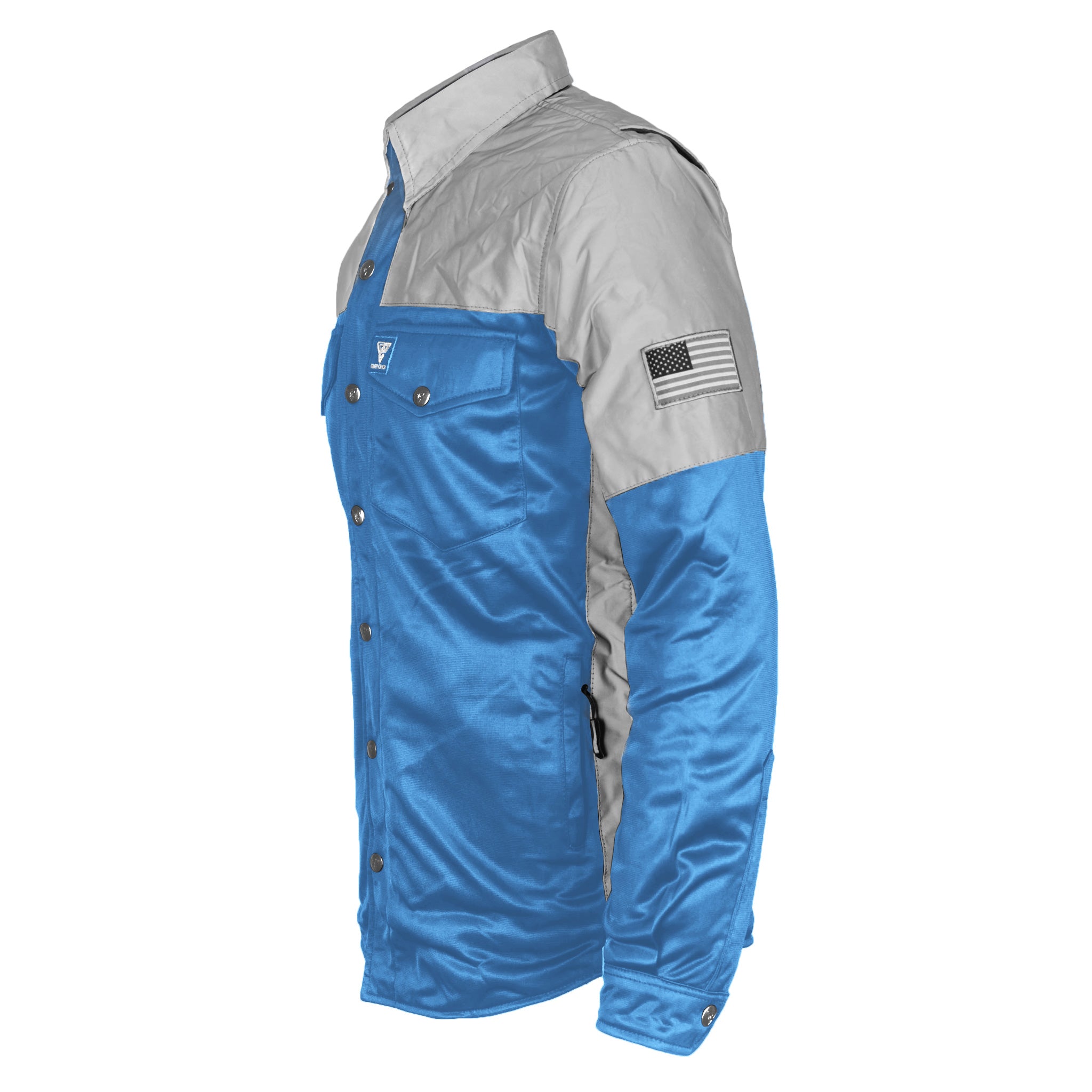 Ultra Reflective Shirt - Sky Blue Eclipse with Pads