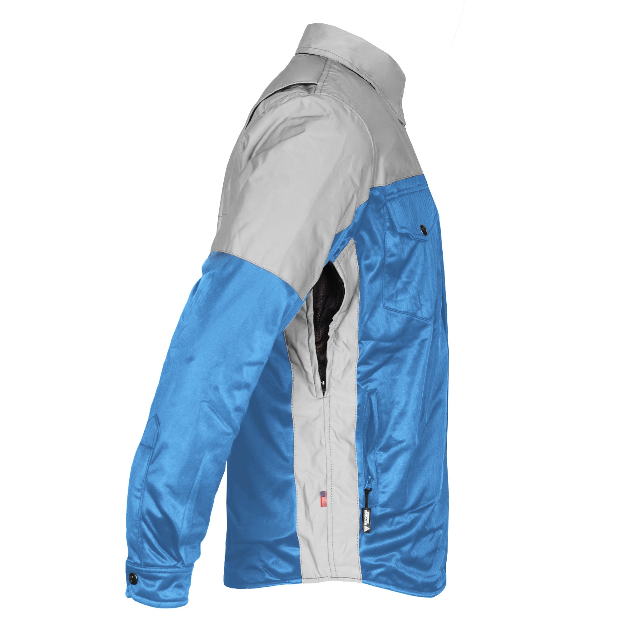 Ultra Reflective Shirt - Sky Blue Eclipse with Pads