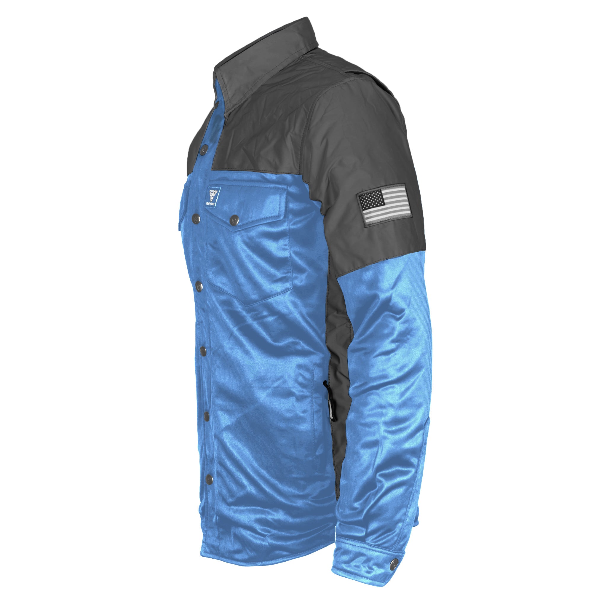 Ultra Reflective Shirt - Sky Blue Nebula with Pads