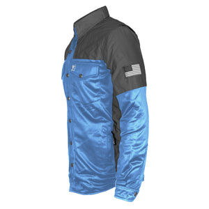 Ultra Reflective Shirt - Sky Blue Nebula with Pads