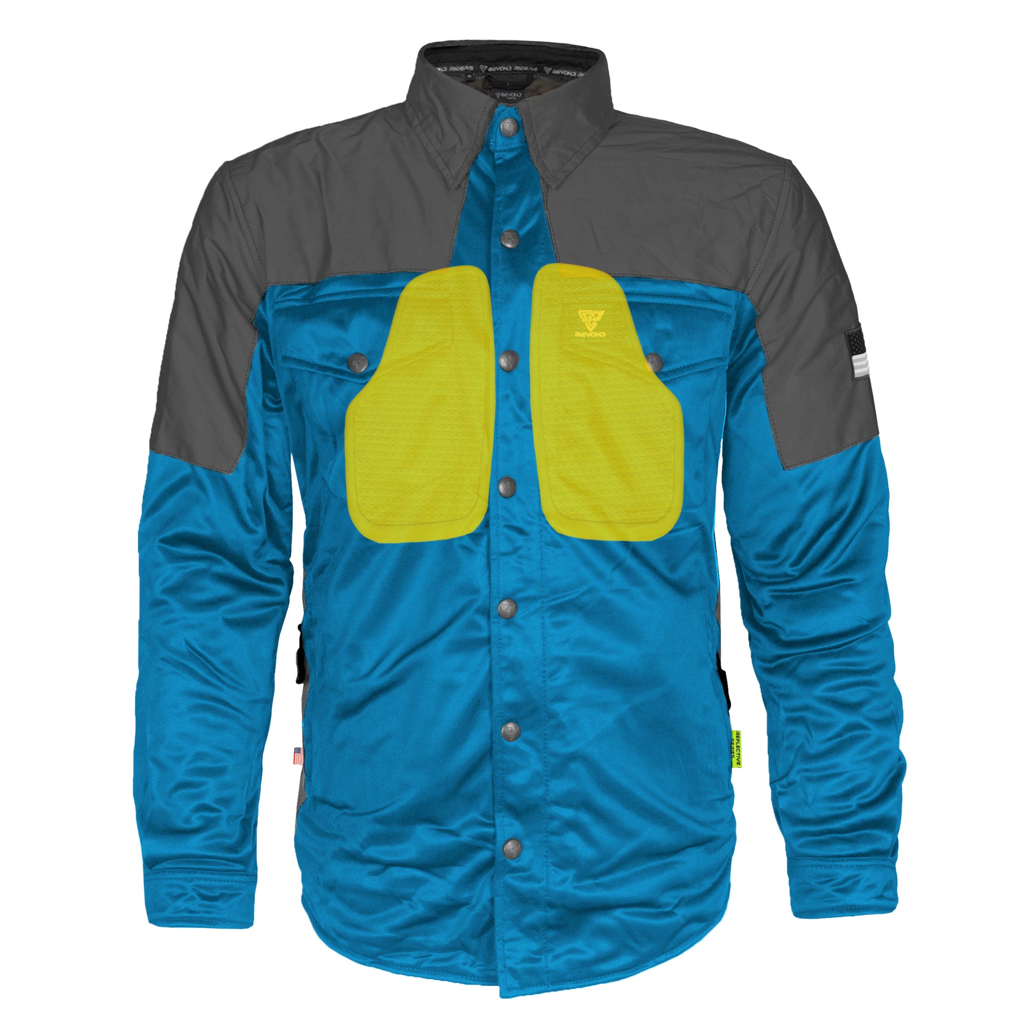 Ultra Reflective Shirt - Teal Nebula with Pads