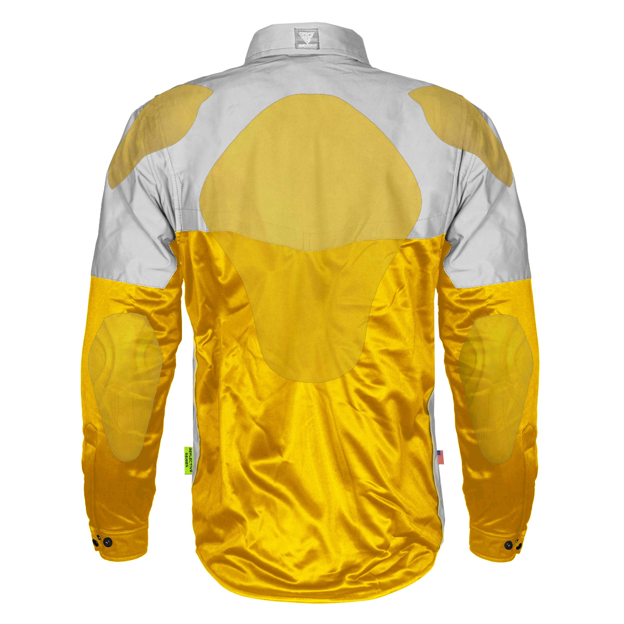 Ultra Reflective Shirt - Yellow Eclipse with Pads