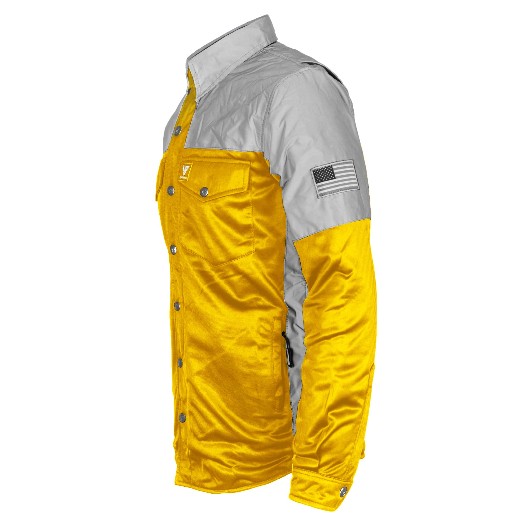 Ultra Reflective Shirt - Yellow Eclipse with Pads