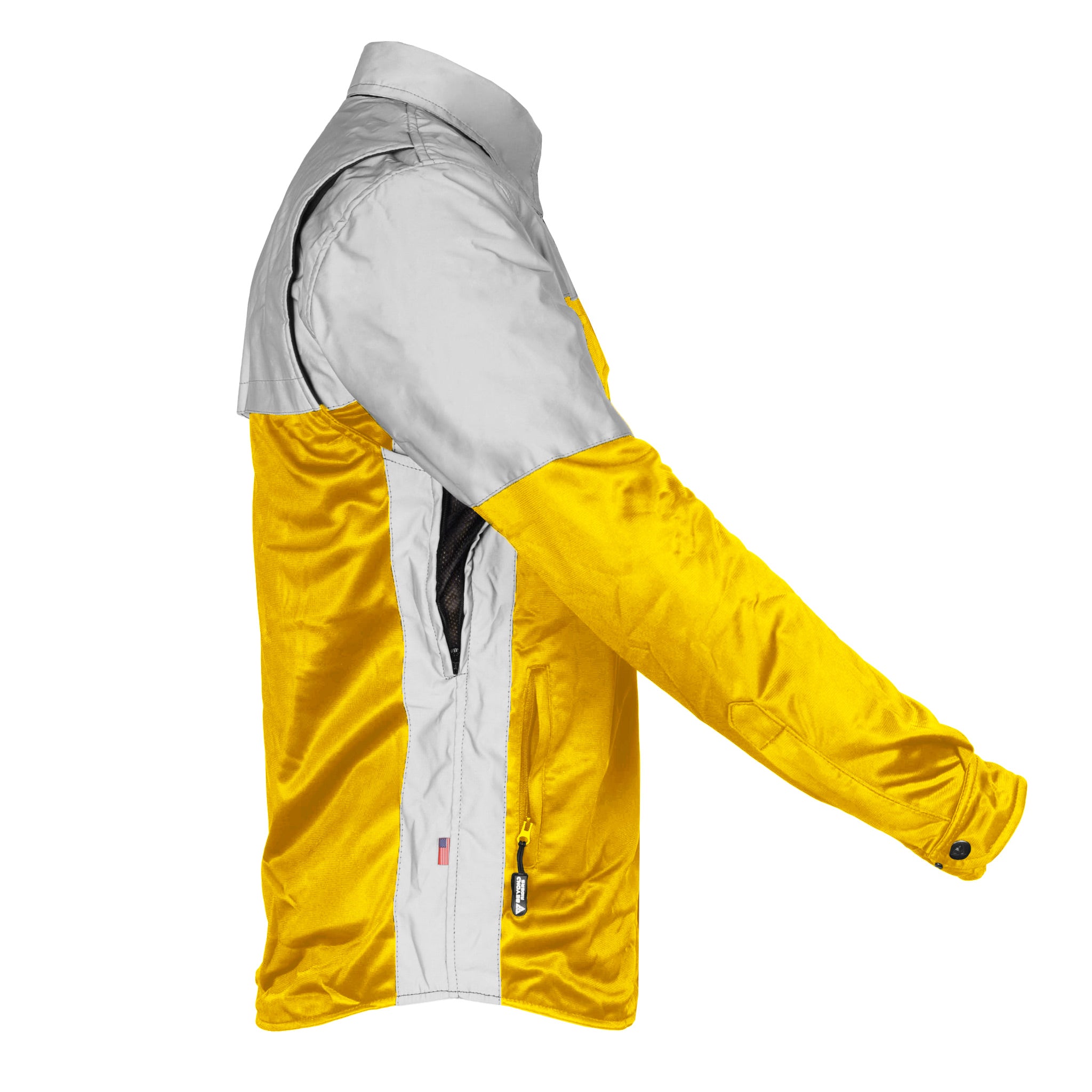 Ultra Reflective Shirt - Yellow Eclipse with Pads