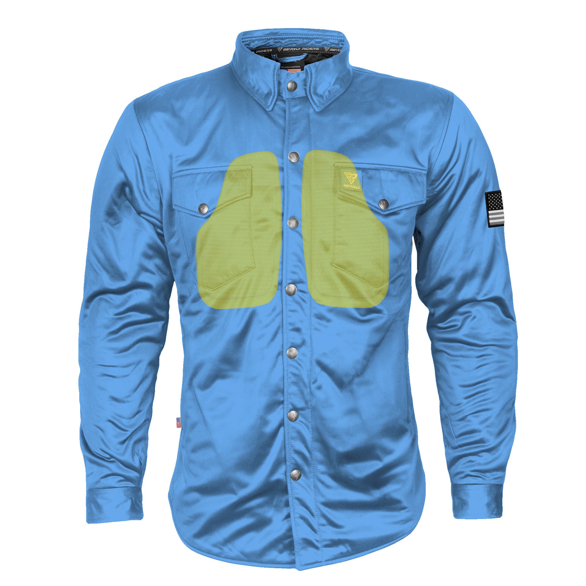 Ultra Protective Shirt - Sky Blue Solid with Pads