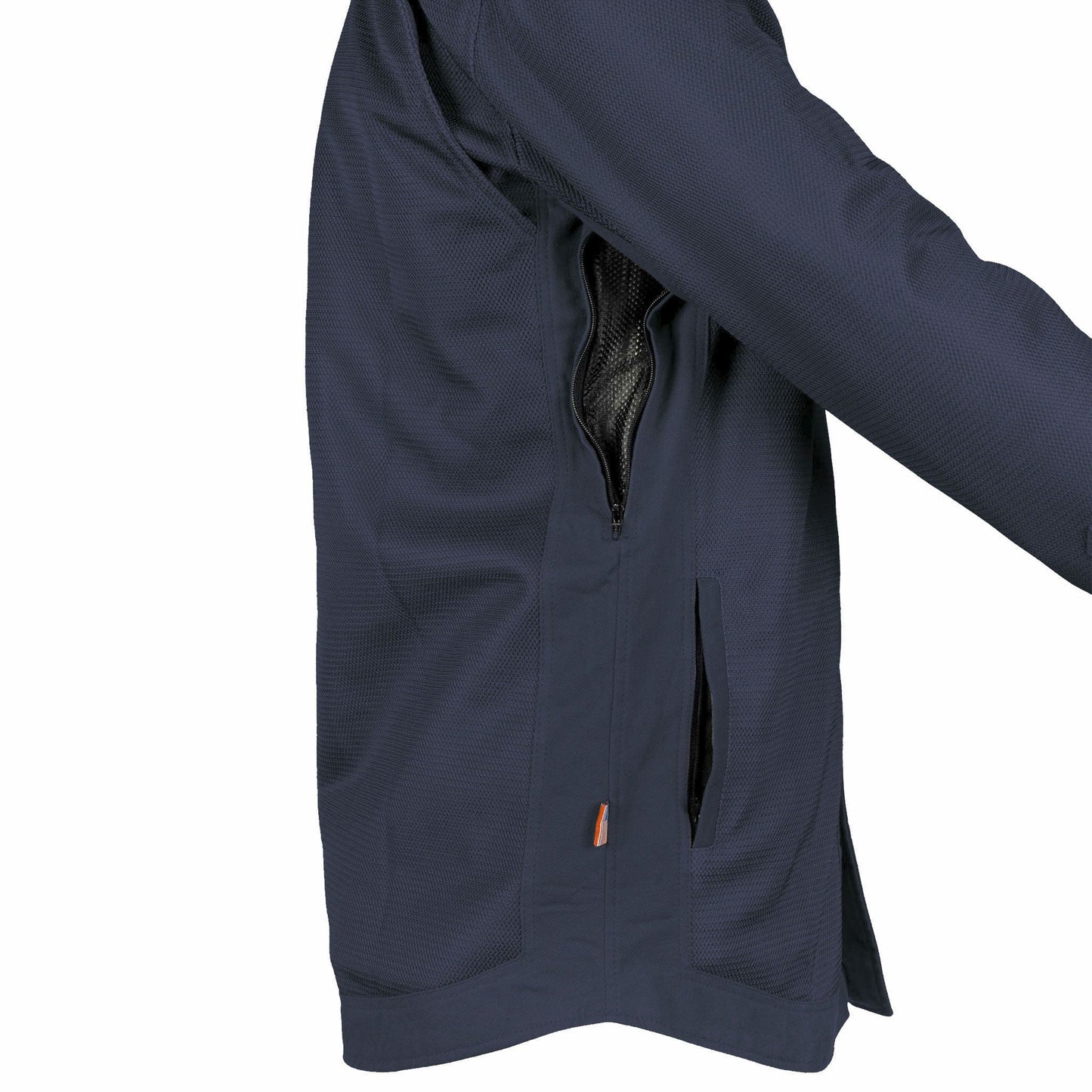 Protective Summer Mesh Shirt - Navy Blue Solid with Pads [Fast Shipping for USA]