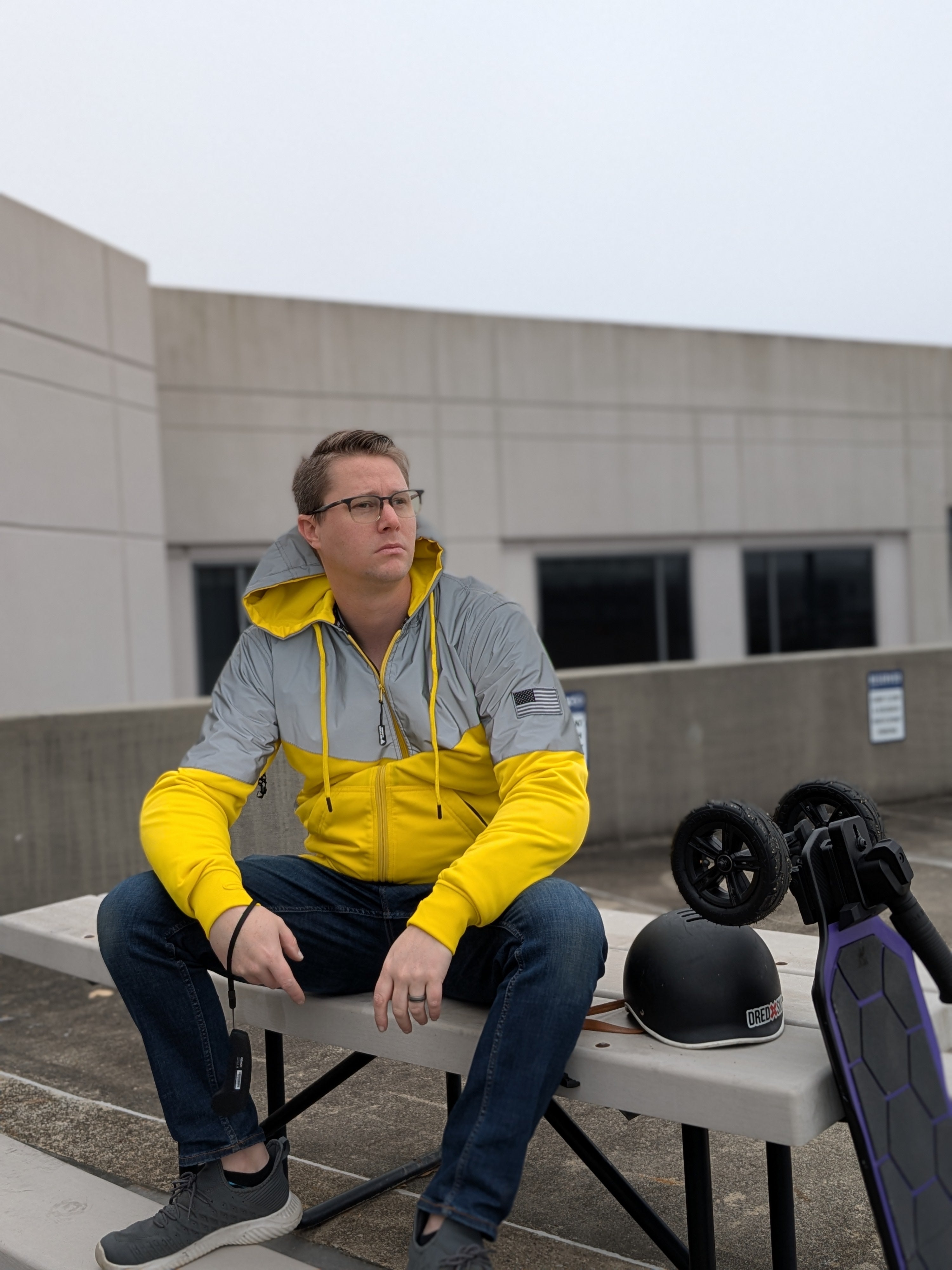 Ultra Reflective Hoodie Yellow Eclipse with Pads – Beyond Riders