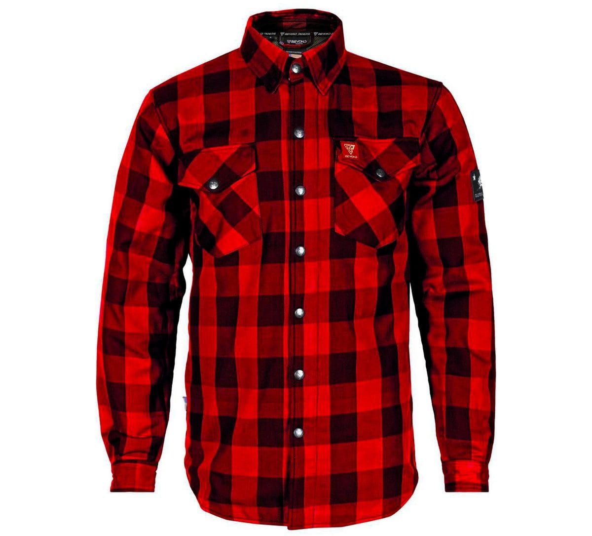 2022 Collection SALE Flannel Shirt - Red Checkered with Pads