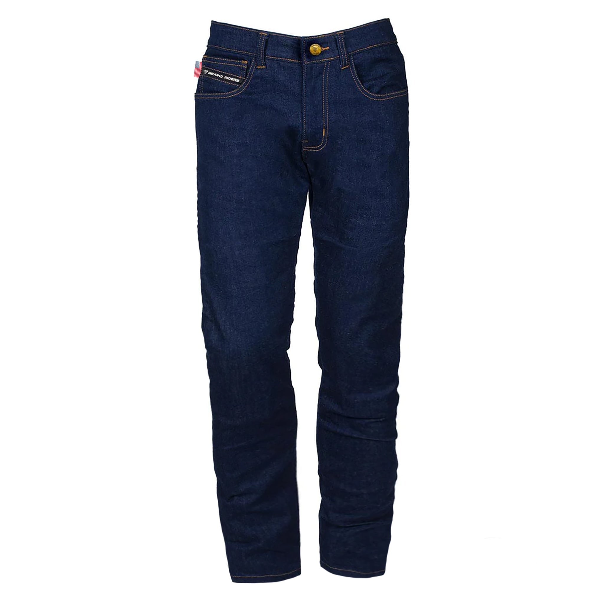 Loose Fit Protective Jeans - Blue with Pads