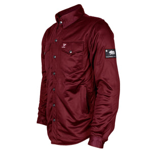 SALE Ultra Protective Shirt - Red Maroon Solid with Pads